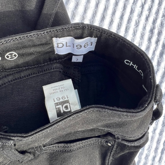 DL 1961 Chloe Skinny Girls' Black Jeans - Picture 14 of 15